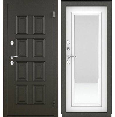 Купить Входная металлическая дверь ФАКТУМ ЗЕРКАЛО 2104х988/1088х135 в Сочи. В наличии и под заказ в каталоге