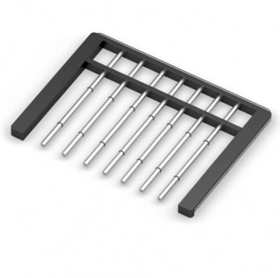 ВЕШАЛКА ДЛЯ БРЮК ВЫДВИЖНАЯ, ТЕМНЫЙ ДЕКОР, СЕРИЯ 460, L=607, МЕТАЛЛИК